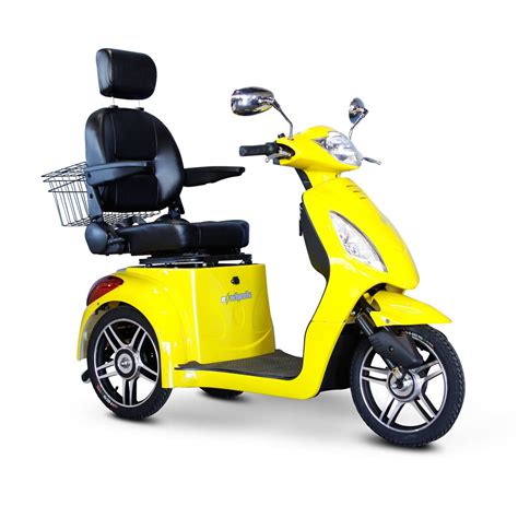 wheels ew   wheel electric senior mobility scooter yellow