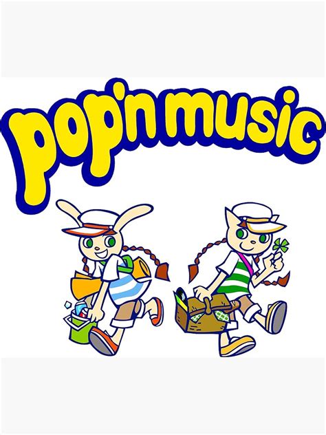 Pop N Music Mimi And Nyami Art Print By Tomo Kun Redbubble
