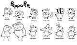 Pig Peppa Coloring Pages Family Print Printable Friends Her Size sketch template