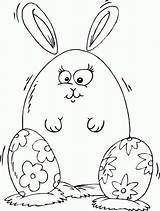Coloring Rabbit Roly Poly Easter Pages Choose Board Colouring sketch template