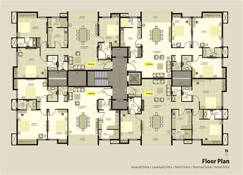 apartment building floor plan layout image