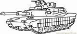 Coloring Tank Army Abrams M1 Pages Tanks Military Color Coloringpages101 sketch template