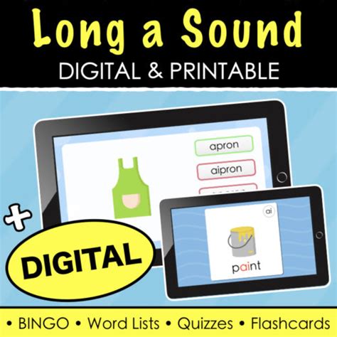 long  sound digital quiz digital flash cards word lists  quizzes   teachers
