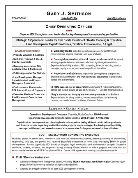 resume sample page  executive resume resume examples resume
