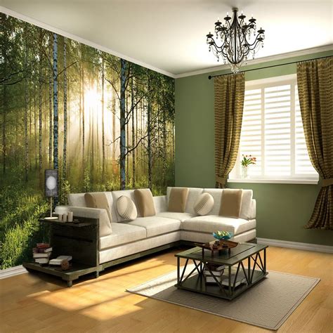 wall giant wallpaper mural forest