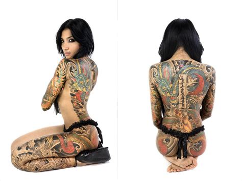 Beautiful Full Body Back Dragons Japanese Tattoo Best