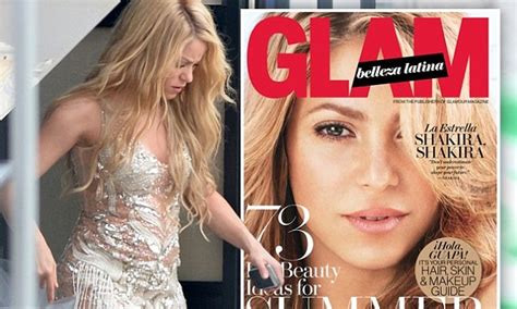 shakira gets ready to work it in sexy lace dress on set of music video daily mail online