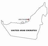 Emirates Arabi Emirati Cartine Disegno Ausmalen Nazioni Emirate Arabische sketch template