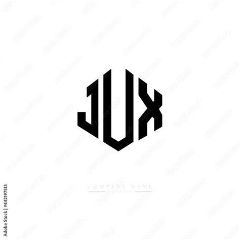 Jux Letter Logo Design With Polygon Shape Jux Polygon Logo Monogram