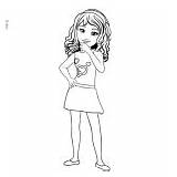 Lego Friends Coloring Pages Olivia Mia Sketch sketch template