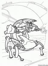 Robot Coloring Pages Futuristic Wars Destroyer Colorkid sketch template