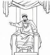 Throne Raja Mukmin Kitab Wajib Umat Percaya Diturunkan Tahta sketch template