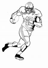 Football Coloring Player Pages Players Drawing Drawings Alabama Notre Dame Tom Nfl Draw University Clemson Brady Cliparts College Clipart Cool sketch template