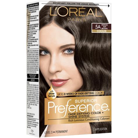 loreal paris superior preference permanent hair color  medium ash