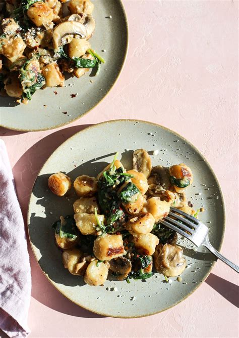 creamy mushroom cauliflower gnocchi  defined dish recipe