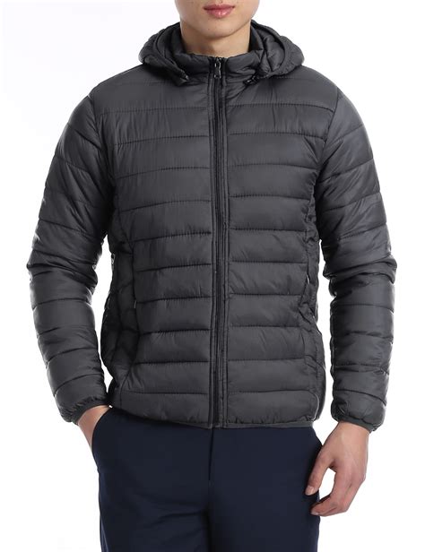 mens packable  jacket light weight hooded puffer coat walmart canada