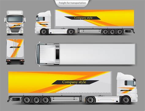 vector mock  template brand design  truck