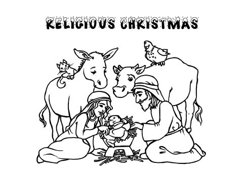 pics  jesus christmas coloring pages  print religious