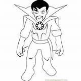 Coloring Strange Dr Squad Hero Super Pages Show Modok Coloringpages101 sketch template