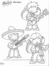 Coloring Pages Charro Mariachi Mexican Template Mexico Printable Coloringbook4kids sketch template
