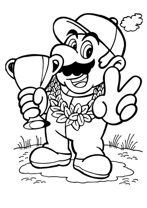 kids coloring pages mario coloring home