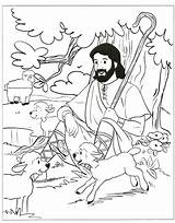 Coloring Shepherd Good Pages Sheep Lost Jesus Sheets Bible Lord Sunday School Clipart Para Pastor Colouring Search Kids Google God sketch template