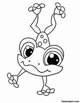 Coloring Pet Shop Lizard Library Clipart Littlest Frog Sheet Cute sketch template