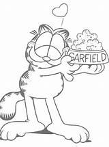 Garfield Coloring Pages Printable Coloringfolder sketch template