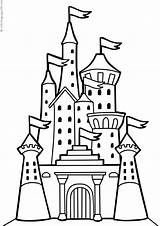 Schloss Castele Castelos Zamki Castillos Ausmalbild Kolorowanki Castles Colorat Kostenlos Pokoloruj Dibujos Tipareste Letzte sketch template