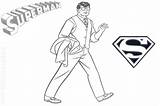 Kent Clark Pages Superman Coloring Template sketch template