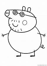 Pig Peppa Coloring4free Coloring Pages Daddy Related Posts sketch template