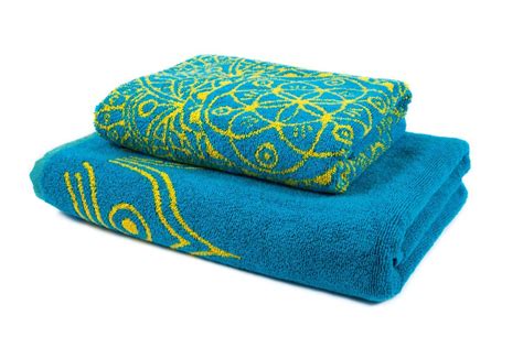 luxury jacquard woven mandala towels blue hand towels blue towels