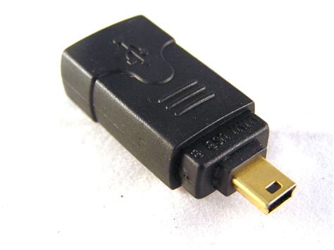 pro series usb   type socket  mini usb  plug adapter gold
