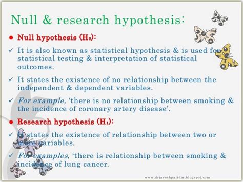 null  research hypothesis examples null hypothesis  alternative