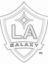 Galaxy Los Angeles Coloring Pages Logo Soccer Team Football Printable Getcolorings Color Getdrawings sketch template