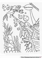 Disney Coloring Pages Para Colorear Sirenita La Dibujos sketch template