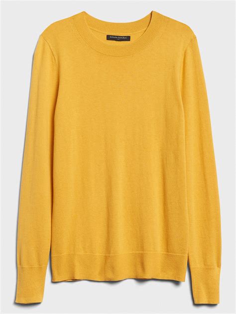 Washable Forever Crew Neck Sweater Banana Republic Factory
