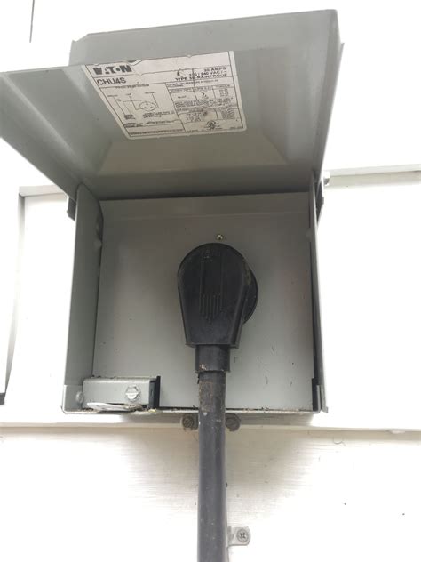 amp single outlet receptacle  volt unmetered rv motor home box tt   ebay