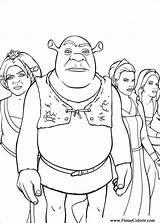 Shrek Terceiro Renfort Malvorlage Tercero Dritte Trickfilmfiguren Coloriages Kategorien sketch template