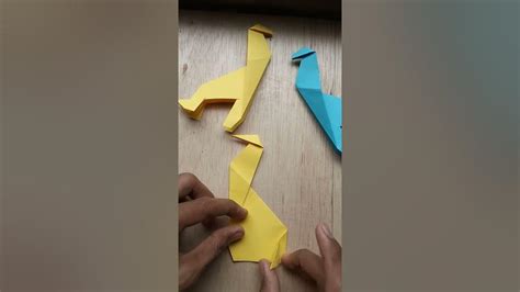 origami giraffe easy  buat jerapah  kertasshortsshort youtube