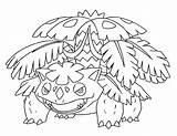 Venusaur Coloring Pages Mega Pokemon Venasaur Printable sketch template