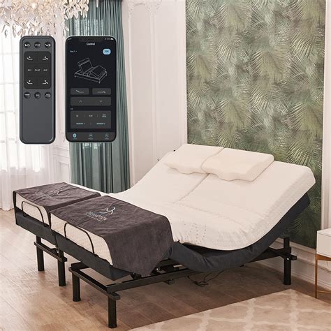 buy bdeus adjustable bed frame split king smart electric adjustable bed base  massage