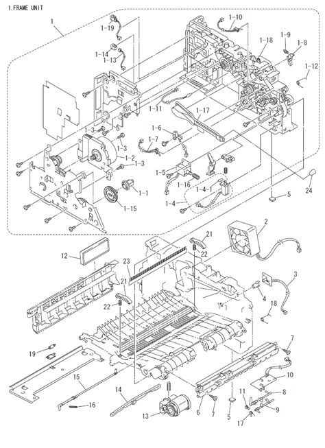 brother dcp  parts list  parts diagrams laser printer repair  fax copier service