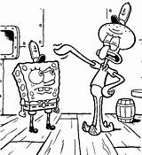 Squidward Spongebob Squarepants Bob Esponja Mewarnai Kolorowanki Atividades Colouring Enfadado Anggry Kawan Insertion sketch template