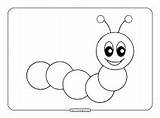 Caterpillar Coloringoo sketch template