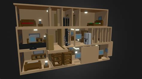 house floor plan     model  carlosmodelingcorner bccf sketchfab