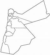 Jordan Map Blank Governorates Mapsof  Pluspng Country Screen Type Size Click Reproduced sketch template