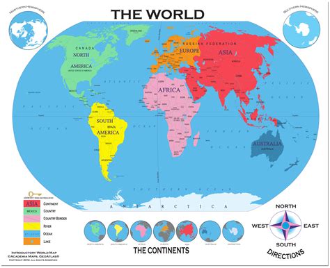 world map  continents  oceans labeled world map