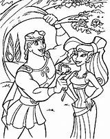 Hercules Meg Megara Coloringhome Book sketch template