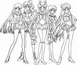 Sailor Moon Coloring Pages Crystal Group Madison Color Getcolorings Getdrawings Reward Drawing Important John Printable Colorings sketch template